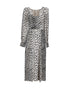 Women's Reformation Alessi Crepe Midi Dress in Animal Print Viscose