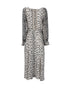 Women's Reformation Alessi Crepe Midi Dress in Animal Print Viscose