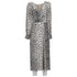 Women's Reformation Alessi Crepe Midi Dress in Animal Print Viscose