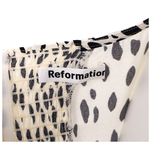 Women's Reformation Alessi Crepe Midi Dress in Animal Print Viscose
