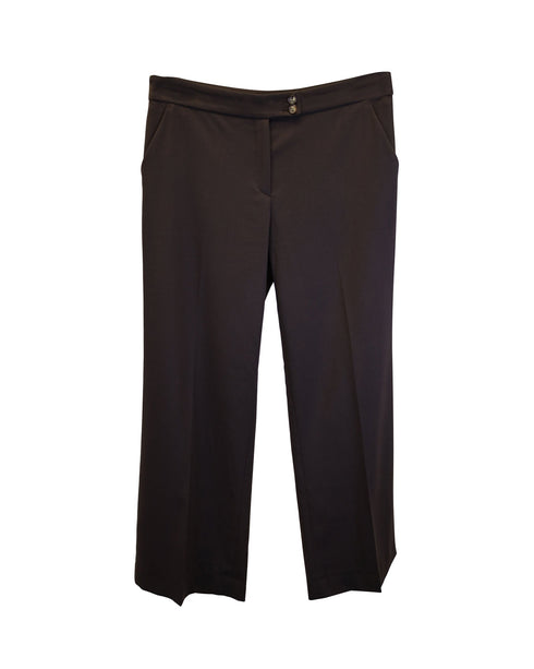 Women's Etro Wide Leg Pants in Brown Polyamide