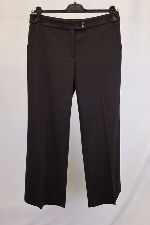Women's Etro Wide Leg Pants in Brown Polyamide