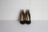 Women's Gianvito Rossi Round-toe Flared Pumps in Black Suede