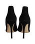 Women's Gianvito Rossi Round-toe Flared Pumps in Black Suede