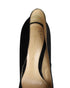 Women's Gianvito Rossi Round-toe Flared Pumps in Black Suede