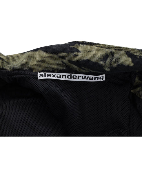 Women's Alexander Wang Printed Front-Zip Jacket in Multicolor Cotton