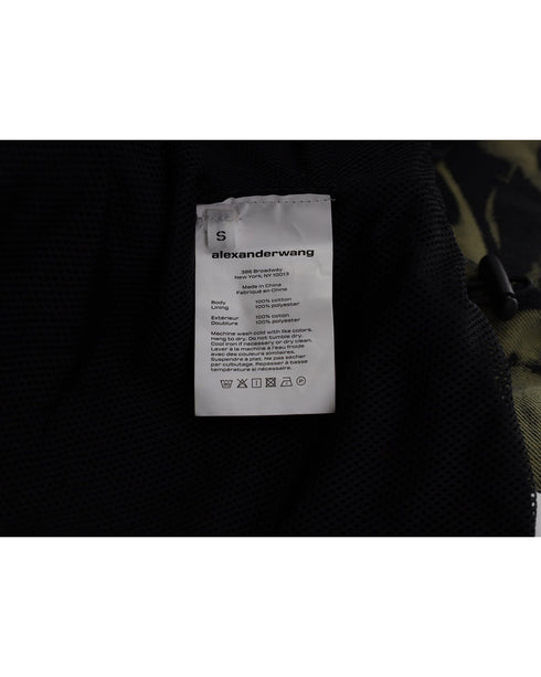 Women's Alexander Wang Printed Front-Zip Jacket in Multicolor Cotton