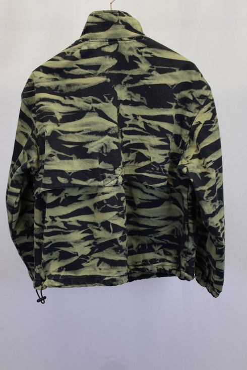 Women's Alexander Wang Printed Front-Zip Jacket in Multicolor Cotton