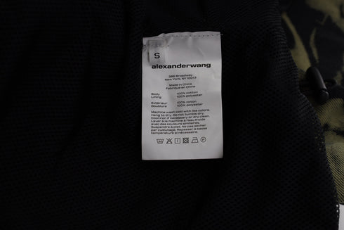 Women's Alexander Wang Printed Front-Zip Jacket in Multicolor Cotton