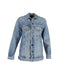 Women's Alexander Wang Daze Oversized Denim Jacket in Blue Cotton