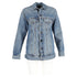 Women's Alexander Wang Daze Oversized Denim Jacket in Blue Cotton