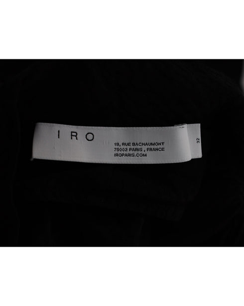 Women's Iro Calcie Day Tiered Mini Dress in Black Rayon
