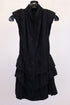 Women's Iro Calcie Day Tiered Mini Dress in Black Rayon