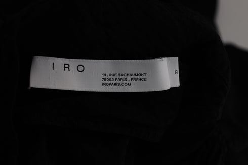 Women's Iro Calcie Day Tiered Mini Dress in Black Rayon