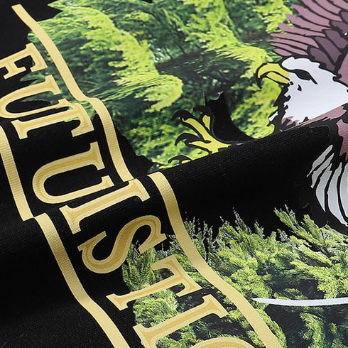 Rhude T-shirts Pandora Eagle Print Cotton Short Sleeve Men and Women