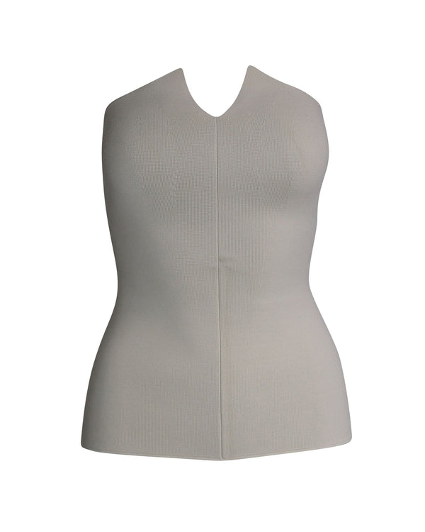 Women's Khaite Punto Strapless Top in White Viscose