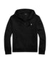 RALPH LAUREN Double-Knit Full-Zip Hoodie Polo Black