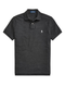 RALPH LAUREN The Iconic Mesh Polo Shirt Black Marl Heather