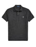 RALPH LAUREN The Iconic Mesh Polo Shirt Black Marl Heather