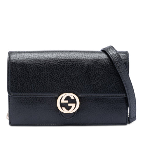 Interlocking Wallet on Chain Leather