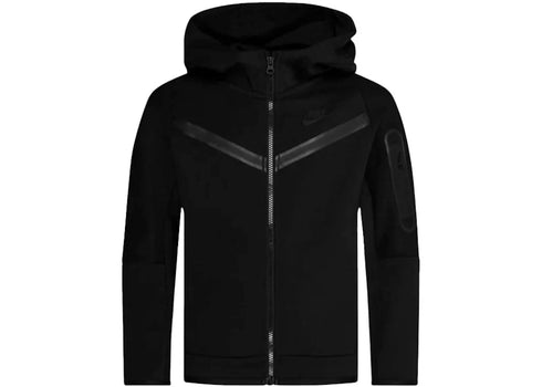 Nike Sportswear Kids' Tech Fleece Windrunner Full-Zip Hoodie Black/Black