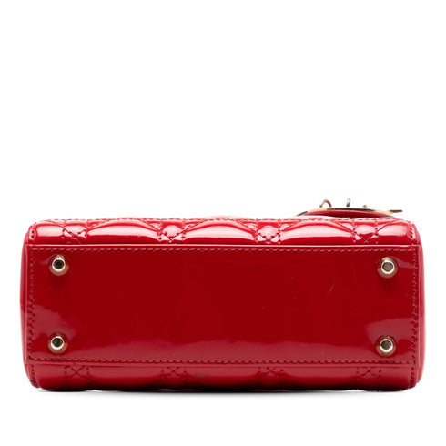 Lady Dior Bag Cannage Quilt Patent Mini