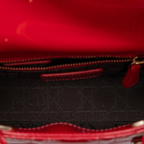 Lady Dior Bag Cannage Quilt Patent Mini