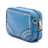 Zip Crossbody Bag Studded Vernice Saffiano Leather Mini