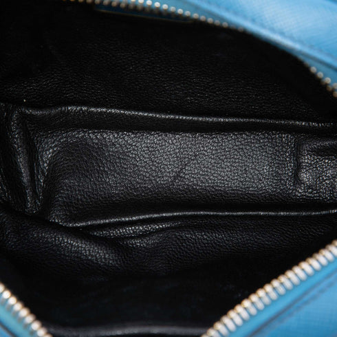 Zip Crossbody Bag Studded Vernice Saffiano Leather Mini