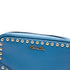 Zip Crossbody Bag Studded Vernice Saffiano Leather Mini