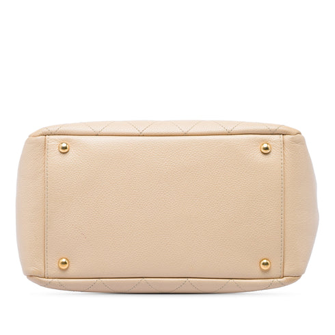 Petite Timeless Tote Quilted Caviar