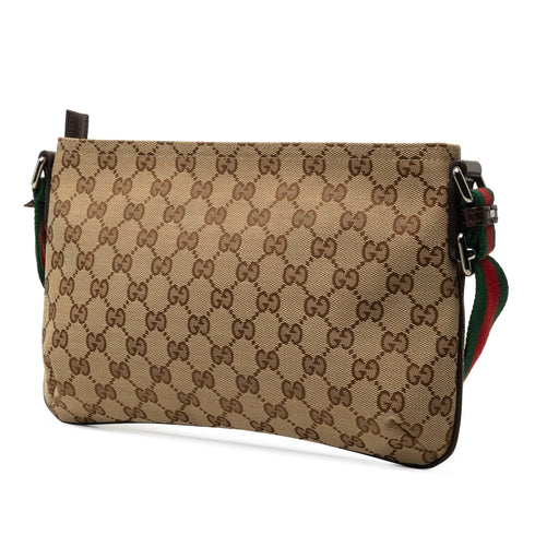 Web Strap Messenger Bag GG Canvas Small