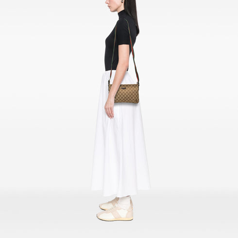 Web Strap Messenger Bag GG Canvas Small