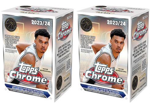 2023-24 Topps Chrome Basketball Value Box (2x Lot)