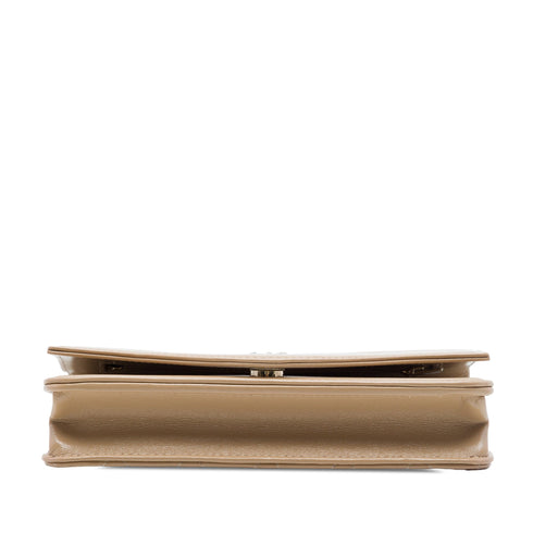 31 Shopping Bag Clutch with Chain Quilted Lambskin Small