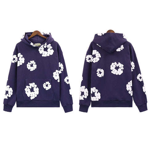 Denim Tears Outfit:Hoodie/Sweatpants (Separate Purchase Options) Loose Hooded Sweatshirt Casual Sweatpants