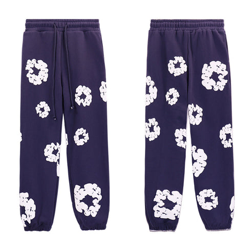 Denim Tears Outfit:Hoodie/Sweatpants (Separate Purchase Options) Loose Hooded Sweatshirt Casual Sweatpants