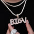 VVS Jewelry Custom Baguette Letter Pendant Necklace
