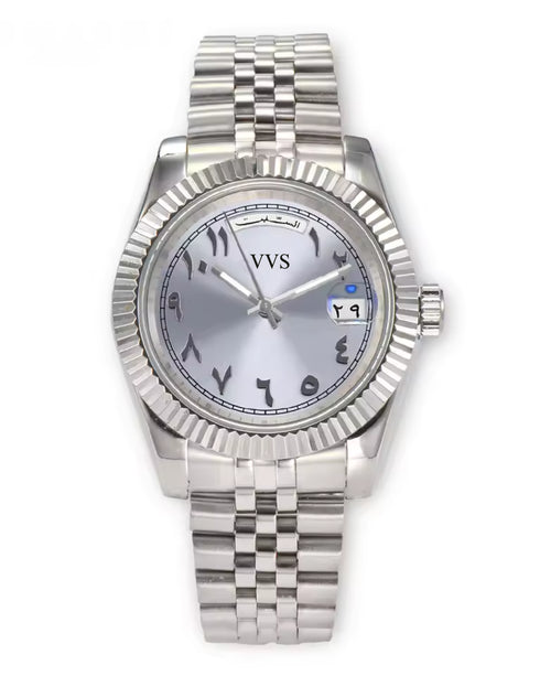 VVS Arabic Datejust | Pearl Gray
