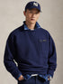 RALPH LAUREN Relaxed Fit Pile Fleece Sweatshirt Navy