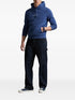 RALPH LAUREN Logo Double-Knit Hoodie Blue