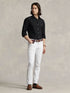 RALPH LAUREN Custom Fit Garment-Dyed Oxford Shirt Polo Black