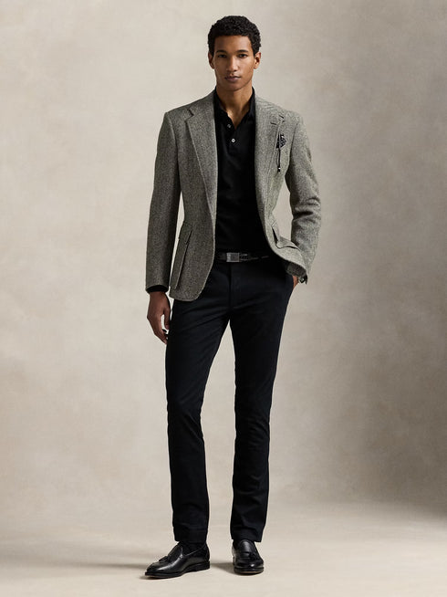 RALPH LAUREN Stretch Slim Fit Chino Trousers Black