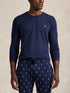 RALPH LAUREN Cotton Jersey Sleep Shirt Cruise Navy