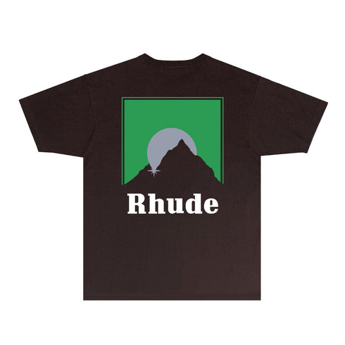 Rhude T-shirts Printed Trendy Pure Cotton