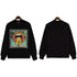 Palm Angels Sweatshirts Painted Mouth Logo Print Long Sleeve Crew Neck Sweater