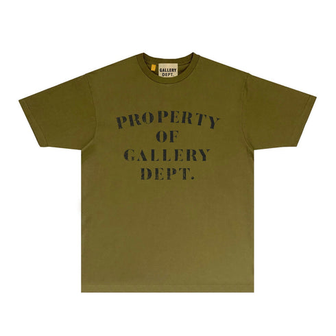 Gallery Dept T Shirt Retro Printed Loose Short-Sleeved Shirt