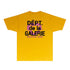 Gallery Dept T Shirt Retro Printed Loose Short-Sleeved Shirt