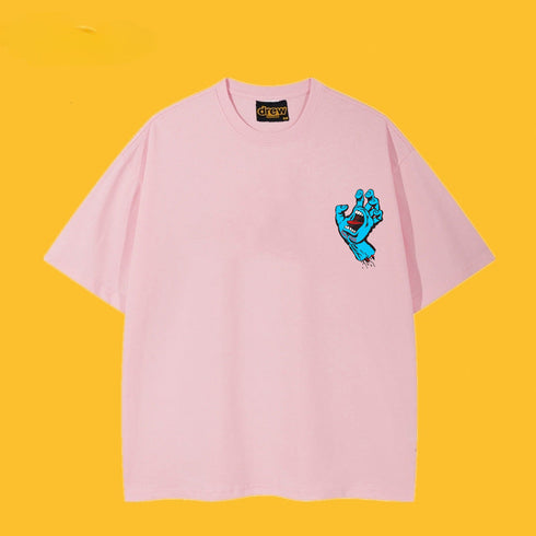 Drew T-shirts Cotton Summer Loose Men's Short Sleeve