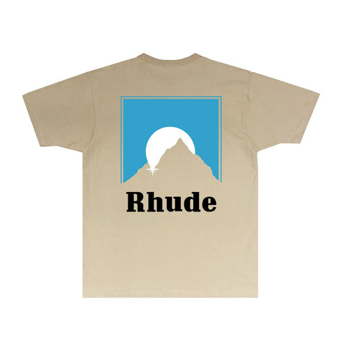Rhude T-shirts Printed Trendy Pure Cotton